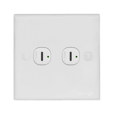 CASABLANCA 2.1Amp. 2Gang  Type-C USB Charger Outlet White