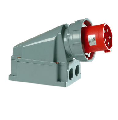 ATLANTIS CEE Series 125Amp. 230V IP67 3P+E Wall Mounted Plug 50/60Hz - 9h