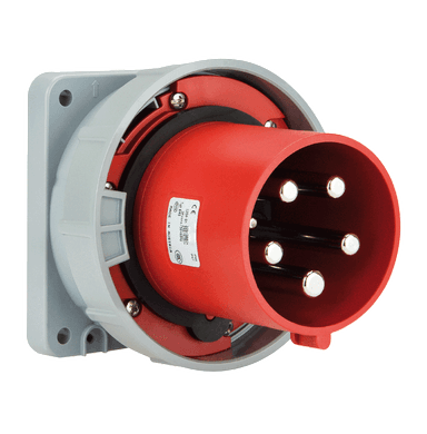 ATLANTIS CEE Series 125Amp. 230V IP67 2P+E Straight Flanged Plug 50/60Hz - 6h